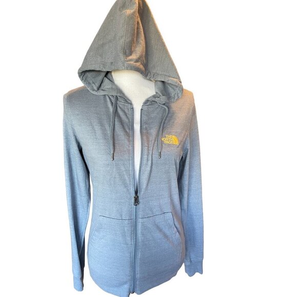 The North Face Womens Full Zip Hoodie Size M Blue Lightweight Standard Fit - Picture 2 of 11